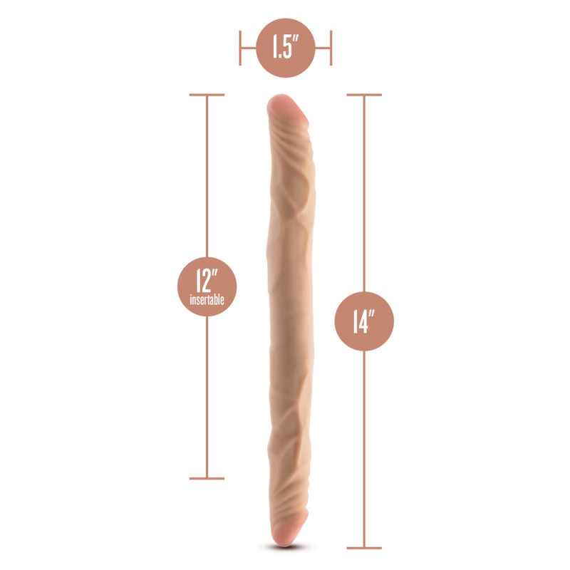 Dr Skin Posable Double Dong 14 Inches