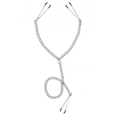 Master Series Nipple To Clit Tweezer Clamp Set