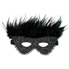 Satin Look Feather Mask